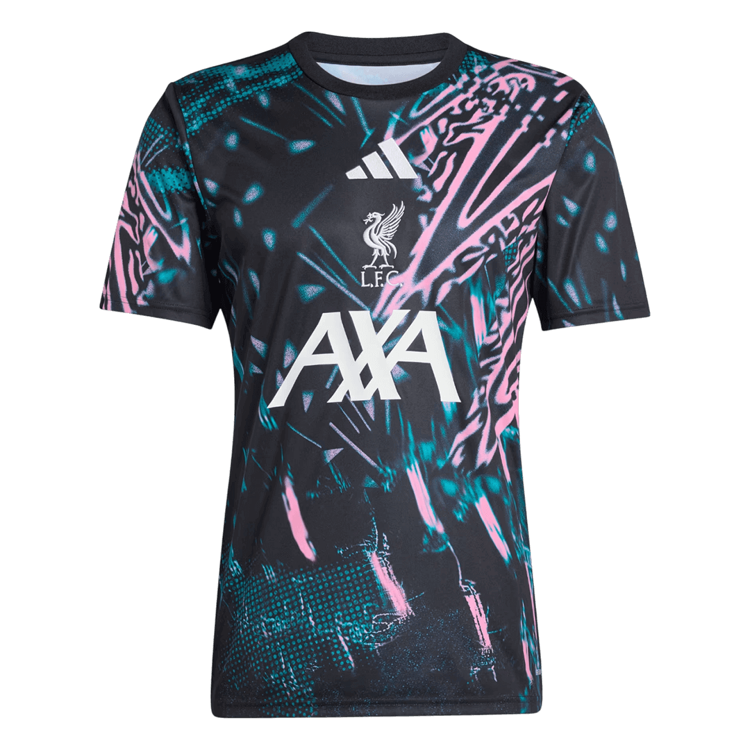 Liverpool Tröja 2025/26 Före match Svart
