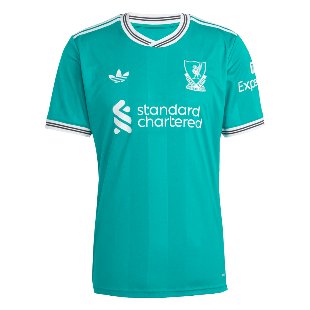 Liverpool Tröja M.SALAH #11 2025/26 Tredje Grön-11