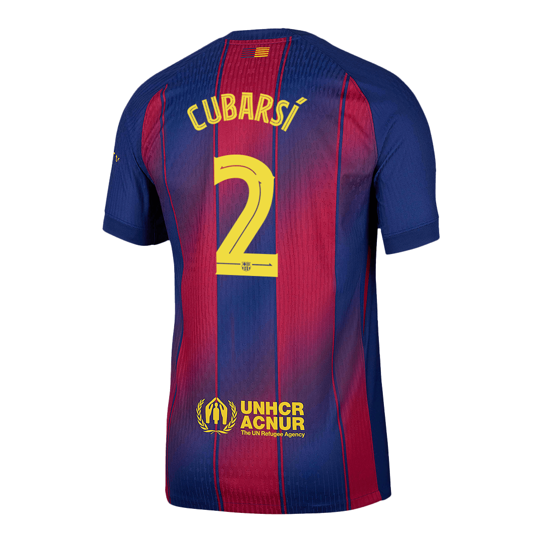 Barcelona Tröja CUBARSÍ #2 2025/26 Hemma Röd & Blå - UCL-13