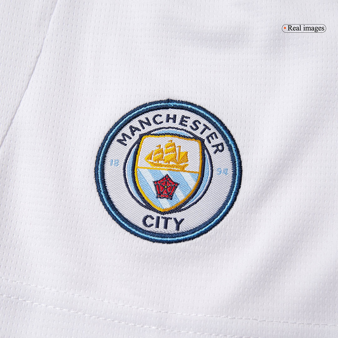 Manchester City Shorts 2025/26 Hemma Vit-5