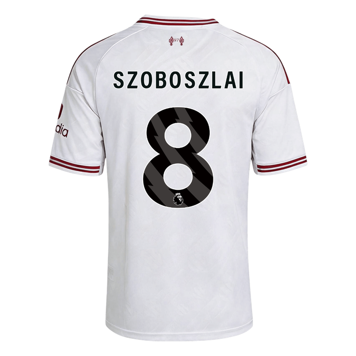 Liverpool Tröja SZOBOSZLAI #8 2026/27 Borta Vit-3