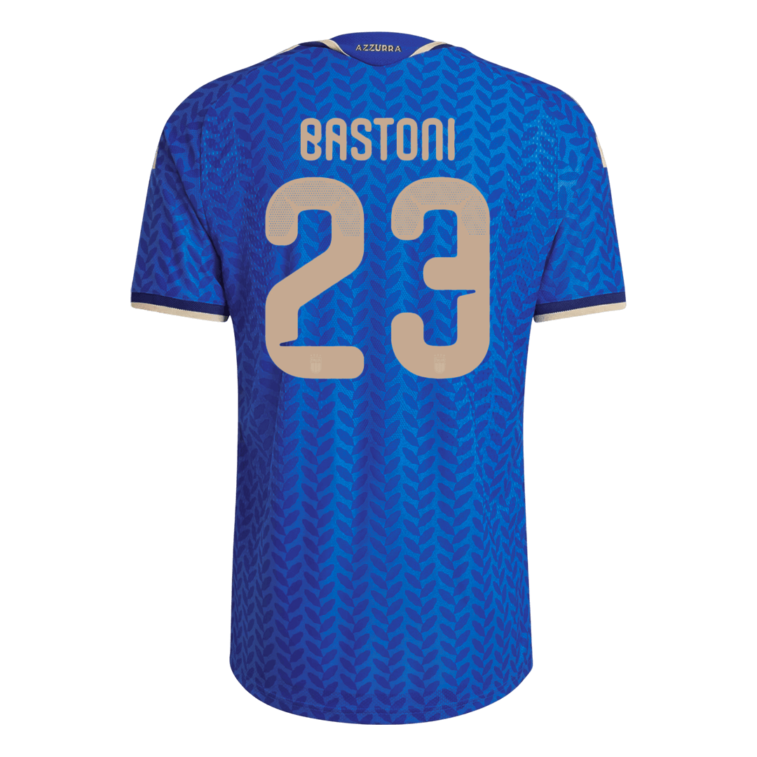 Italien Tröja BASTONI #23 2026 Hemma Autentisk Blå