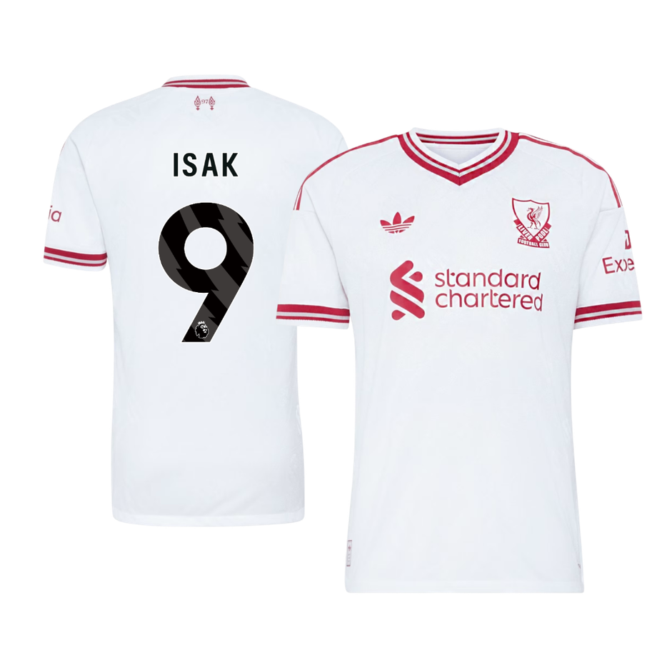 Liverpool Tröja ISAK #9 2026/27 Borta Autentisk Vit