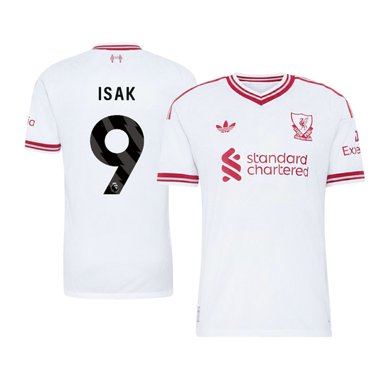 Liverpool Tröja ISAK #9 2026/27 Borta Autentisk Vit