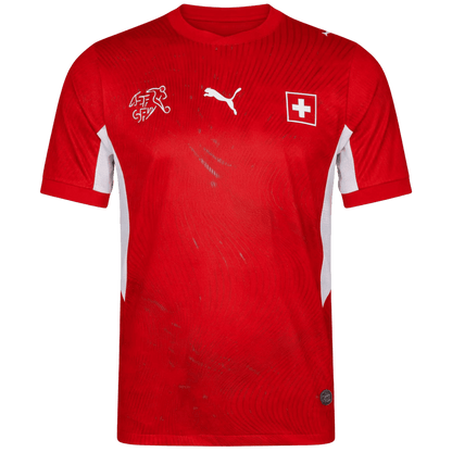 Schweiz Tröja 2026 Hemma Autentisk Röd