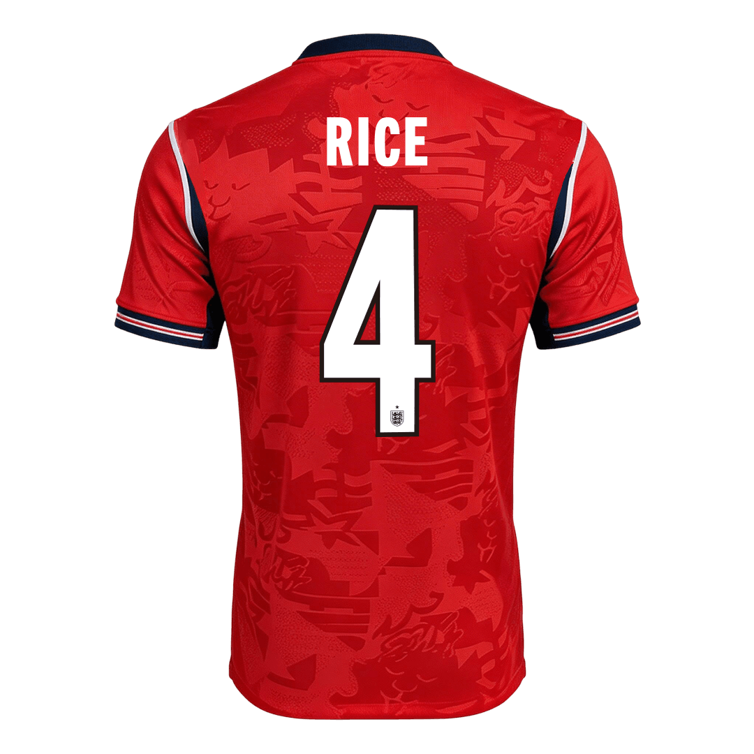 England Tröja RICE #4 2026 Borta Röd