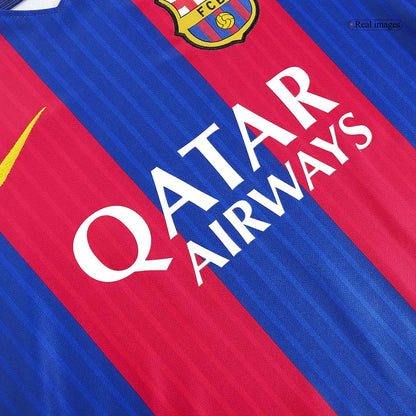 MESSI #10 Barcelona Hemmatröja 2016/17 Retro Tröja
 Röd & Blå-2
