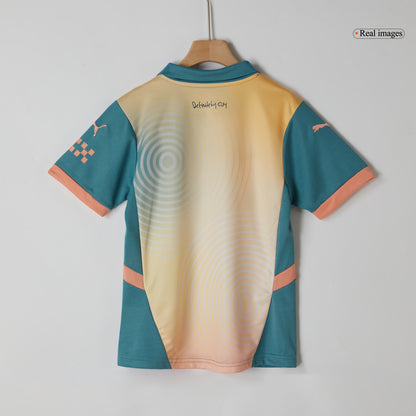 Manchester City Tröja 2024/25 Fourth Away Blå Barn - Definitely City-15