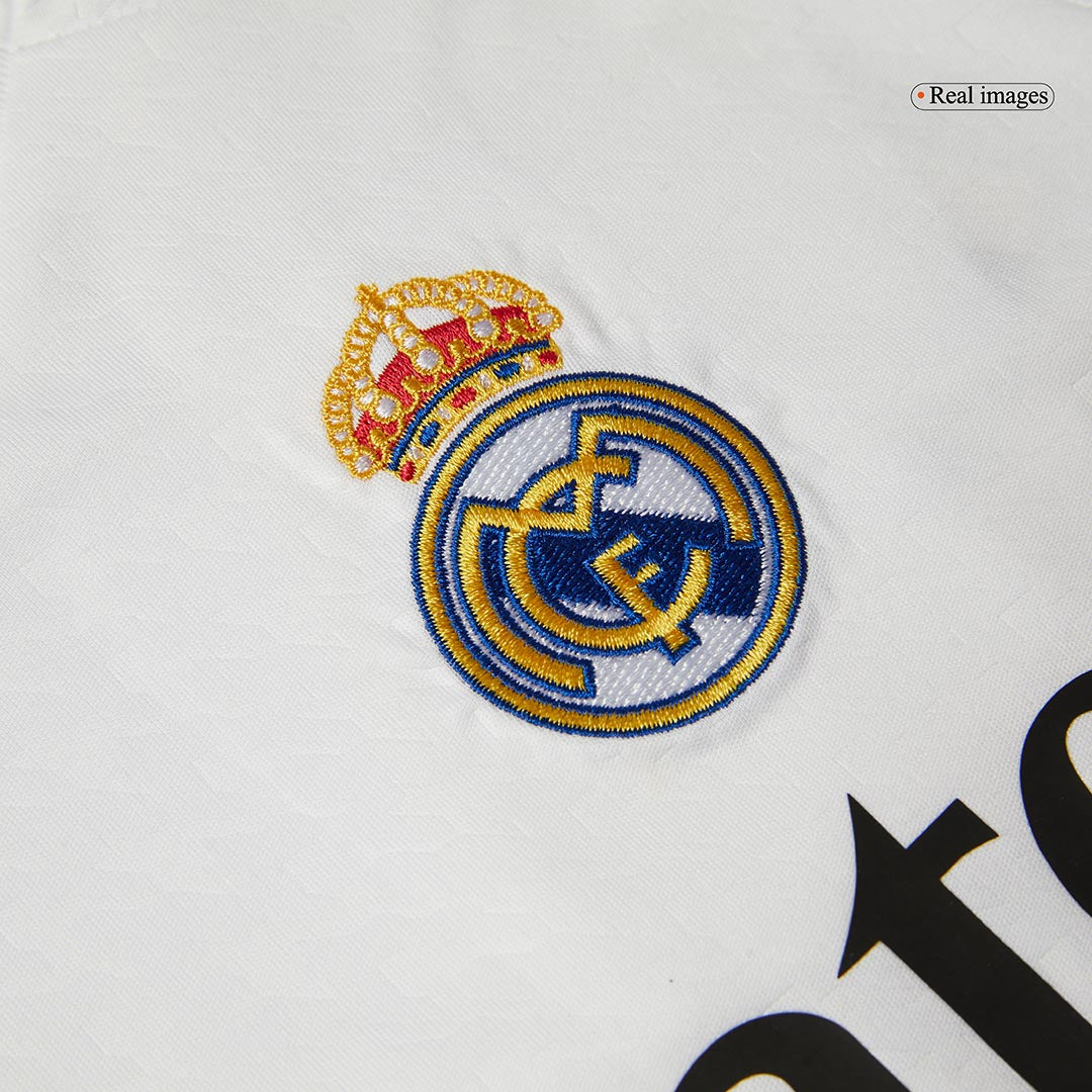Real Madrid Tröja BELLINGHAM #5 2024/25 Hemma Vit Barn-8