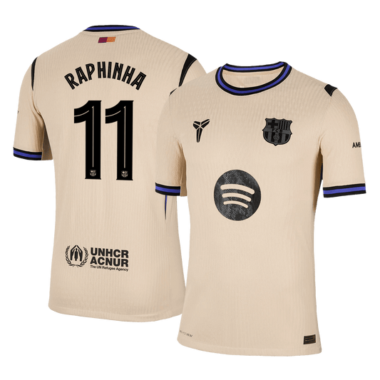 Barcelona Tröja RAPHINHA #11 2025/26 Borta Gul - UCL