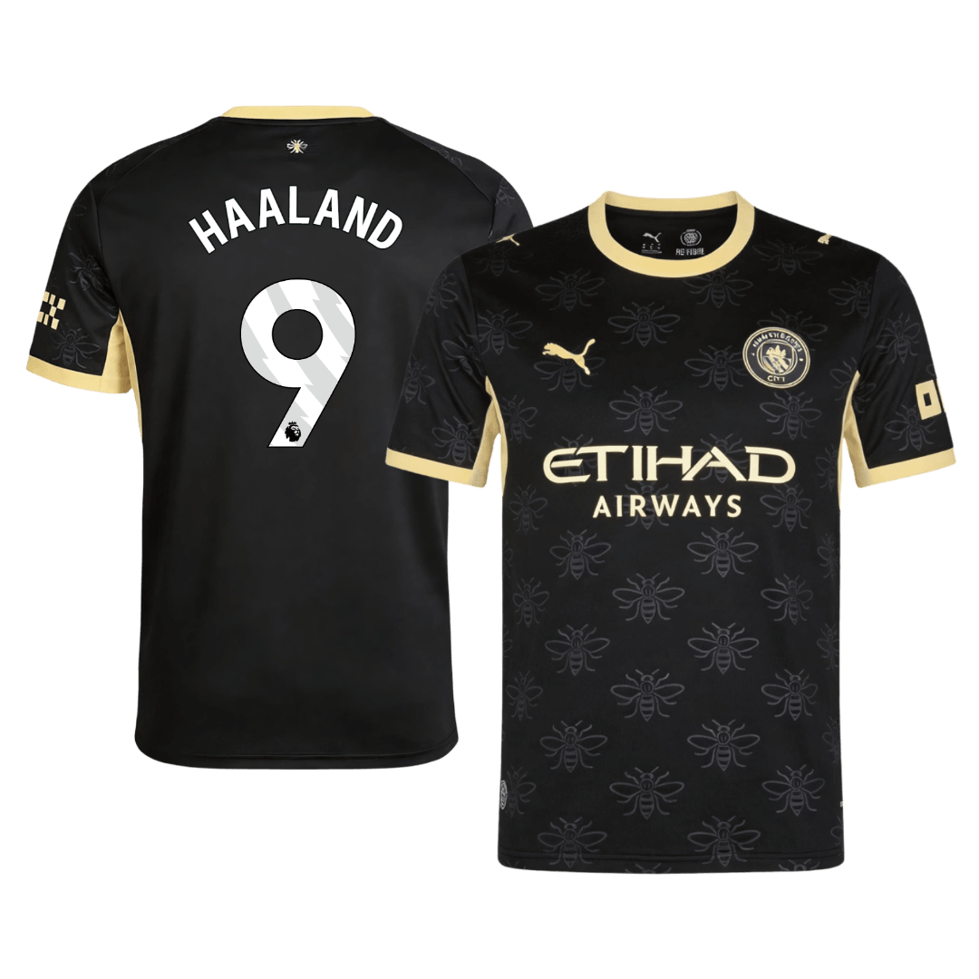 Manchester City Tröja HAALAND #9 2026/27 Borta Svart