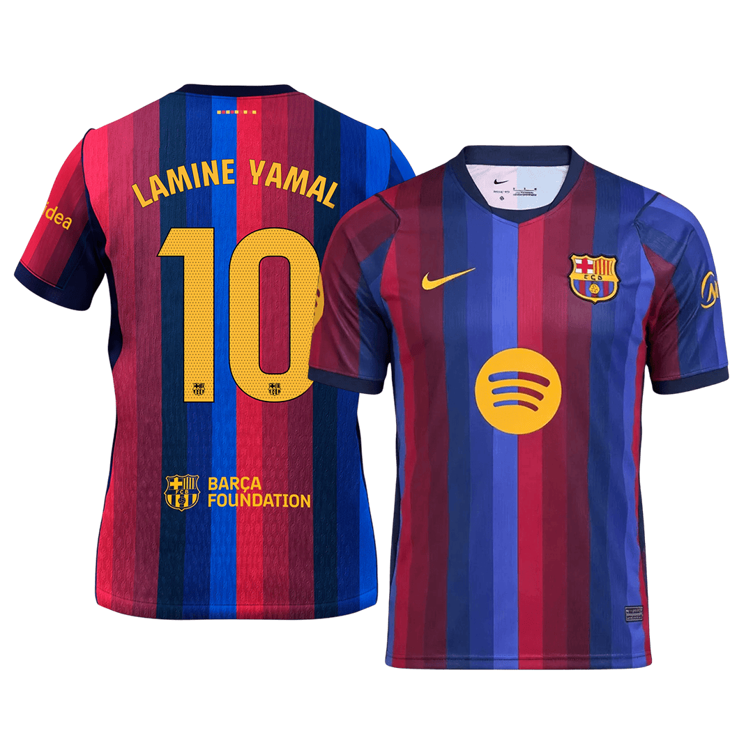 Barcelona Tröja LAMINE YAMAL #10 2026/27 Hemma Blue&Garnet