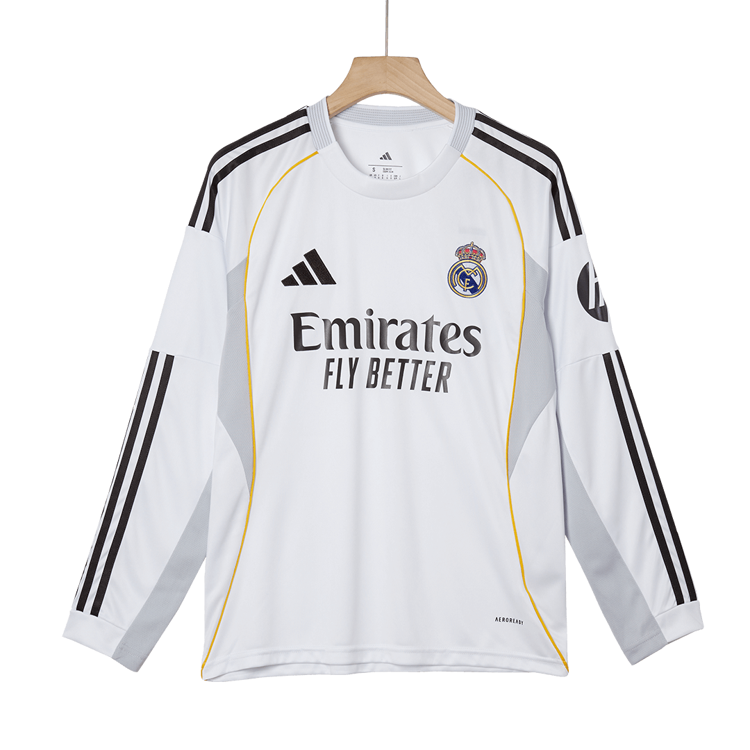 Real Madrid Tröja 2025/26 Hemma Långärmad Vit