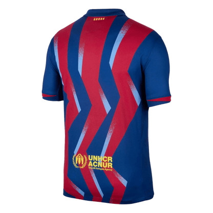Barcelona Tröja Fourth Awayställ 2025/26 Röd & Blå-3
