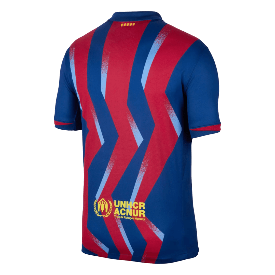 Barcelona Tröja 2025/26 Fourth Away Röd & Blå