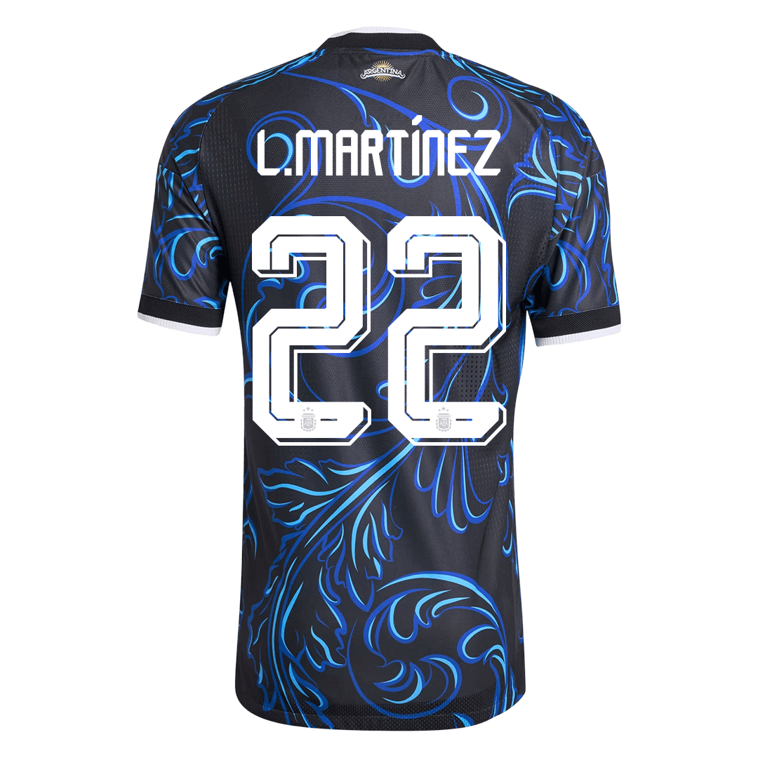 Argentina Tröja L. MARTÍNEZ #22 2026 Borta Autentisk Svart-9