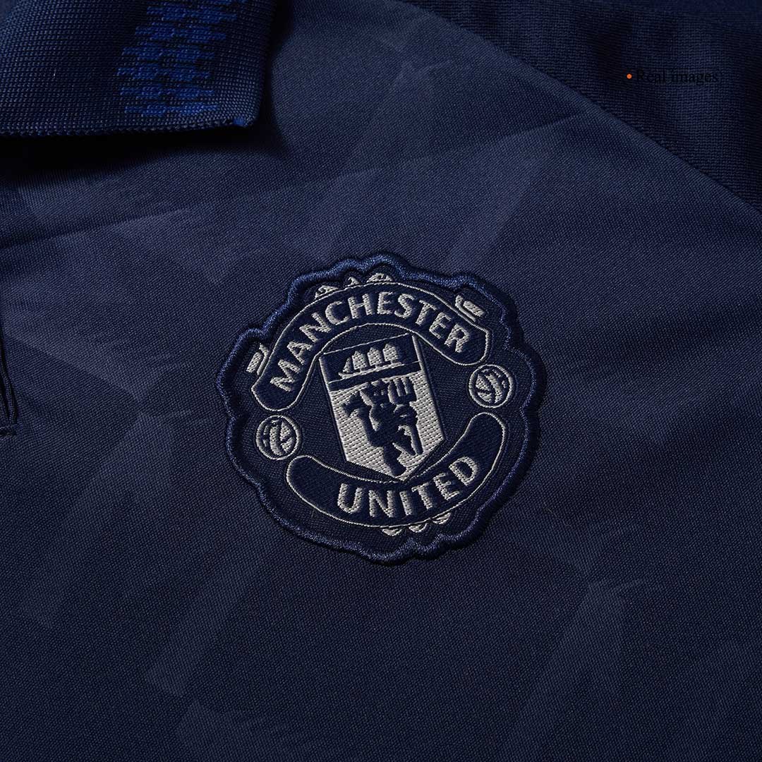 Manchester United Tröja 2024/25 Borta Mörkblå Dam