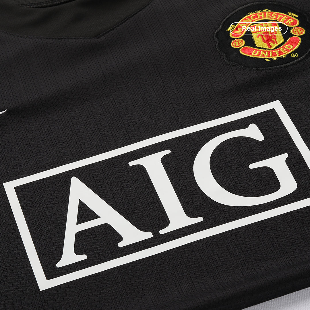 ROONEY #10 Manchester United Bortatröja 2007/08 Retro Tröja
 Svart