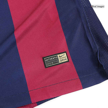 NEYMAR JR #11 Barcelona Hemmatröja 2014/15 Retro Tröja
 Röd & Blå-2