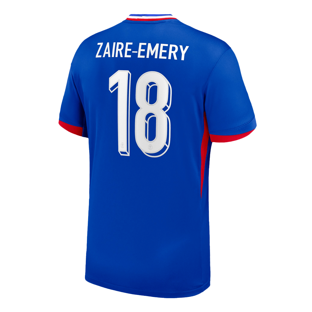 Frankrike Tröja ZAIRE-EMERY #18 Euro 2024 Hemma Blå-7