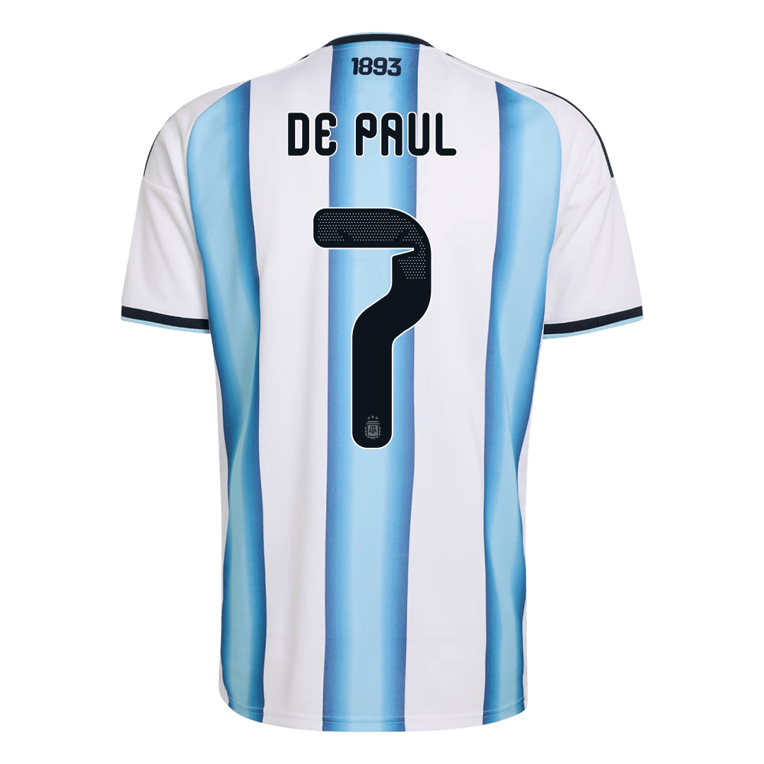 DE PAUL #7 Argentina Tröja 2026 Hemma Premium Blå & Vit
