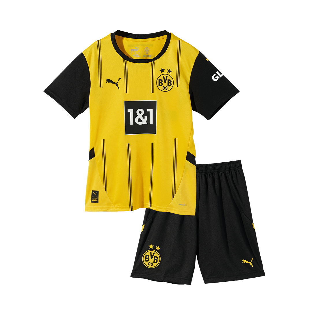 Borussia Dortmund Tröja 2024/25 Hemma Gul Barn-16
