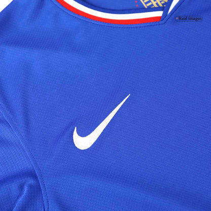 Frankrike Tröja KOUNDE #5 Euro 2024 Hemma Blå-4
