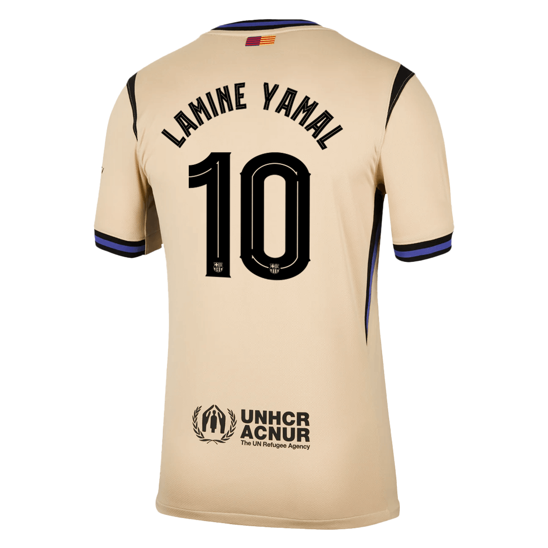 Barcelona Tröja LAMINE YAMAL #10 2025/26 Borta Gul - UCL