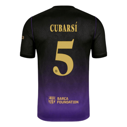Barcelona Tröja CUBARSÍ #5 2026/27 Borta Black/Purple - UCL-3