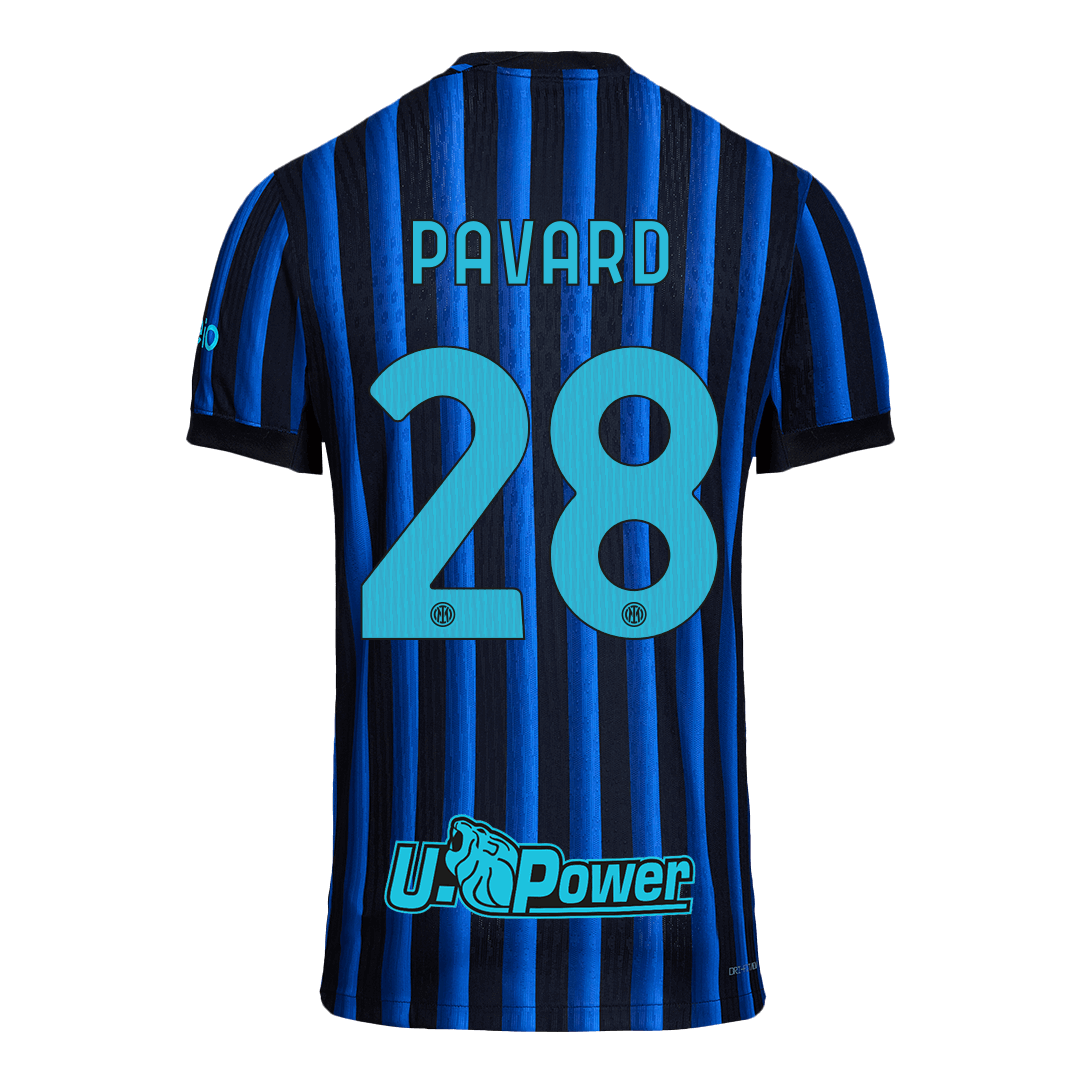 Inter Milan Tröja PAVARD #28 2025/26 Hemma Autentisk Blå och svart-13