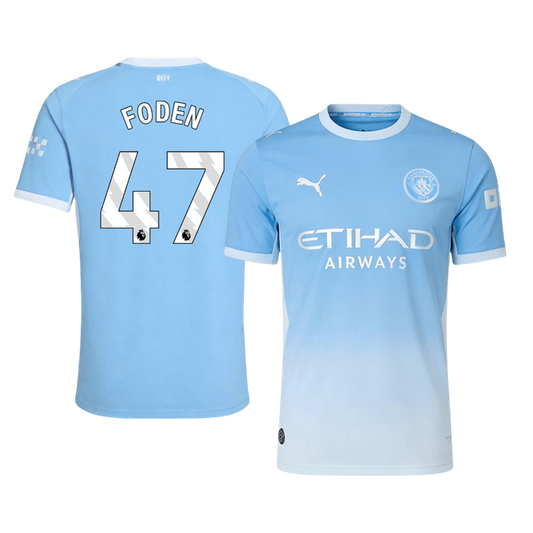 Manchester City Tröja FODEN #47 2026/27 Hemma Autentisk Blå