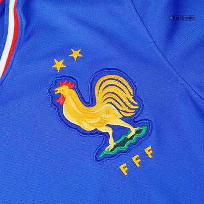 Frankrike Tröja MENDY #3 Euro 2024 Hemma Blå-5