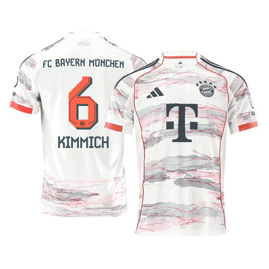 Bayern Munich Tröja KIMMICH #6 2025/26 Borta Vit