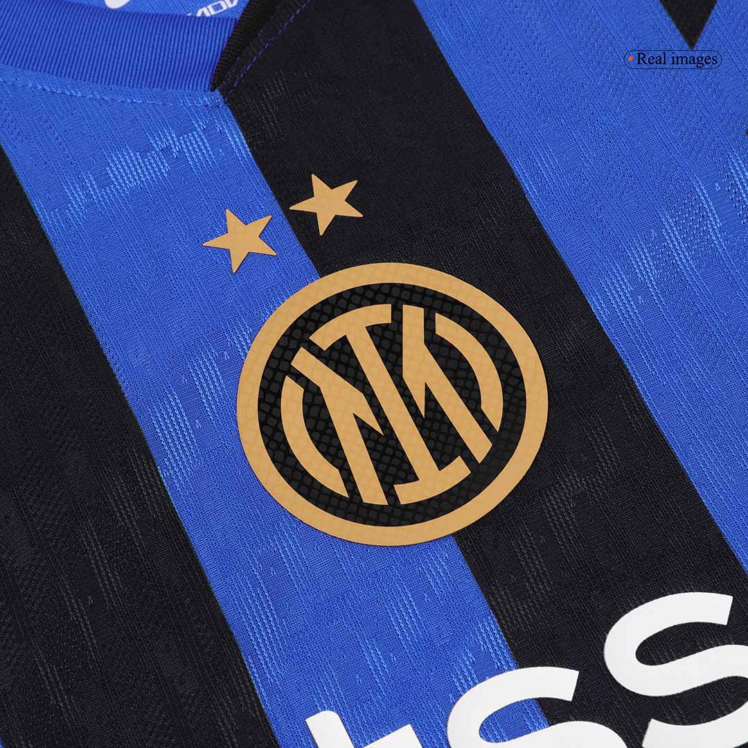 Inter Milan Tröja 2024/25 Hemma Autentisk Blå och svart