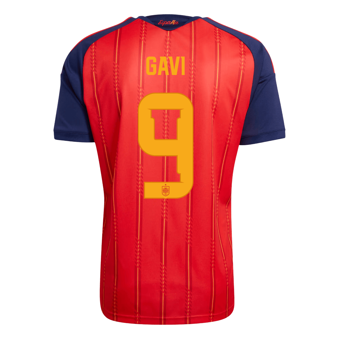 GAVI #9 Spanien Tröja 2026 Hemma Premium Röd-3