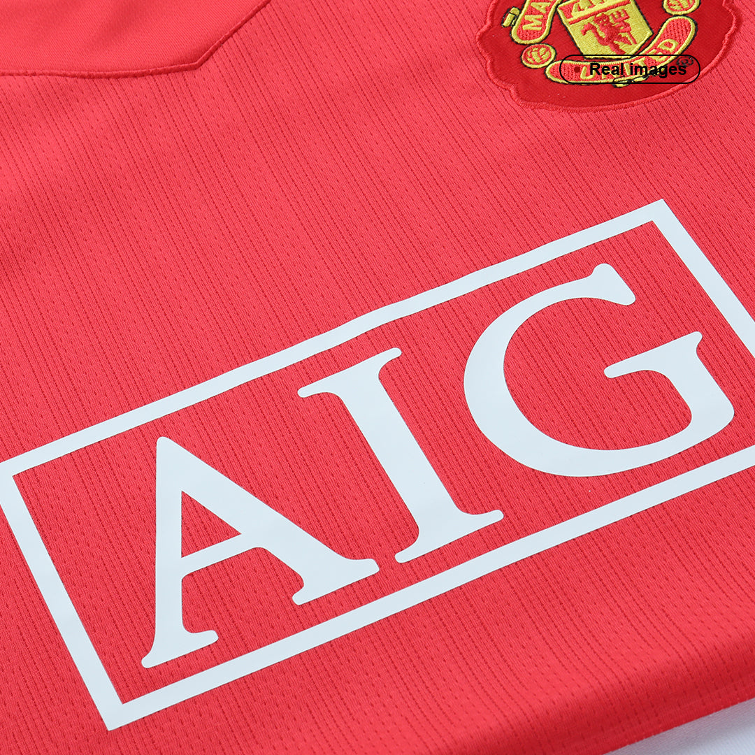 RONALDO #7 Manchester United Hemmatröja 2007/08 Retro Tröja
 Röd