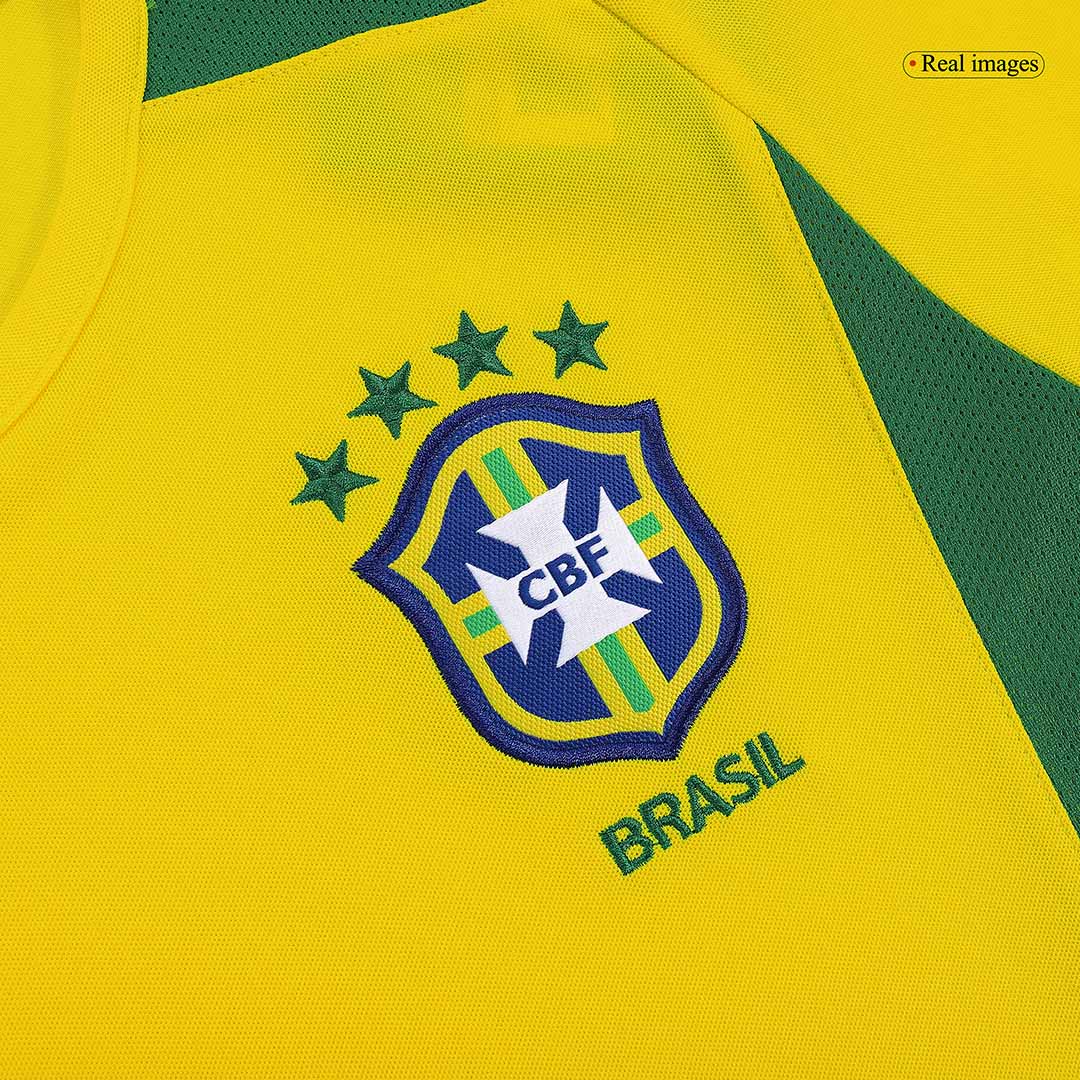 RONALDINHO #11 Brasilien Hemmatröja 2002/03 Retro Tröja
 Gul-5