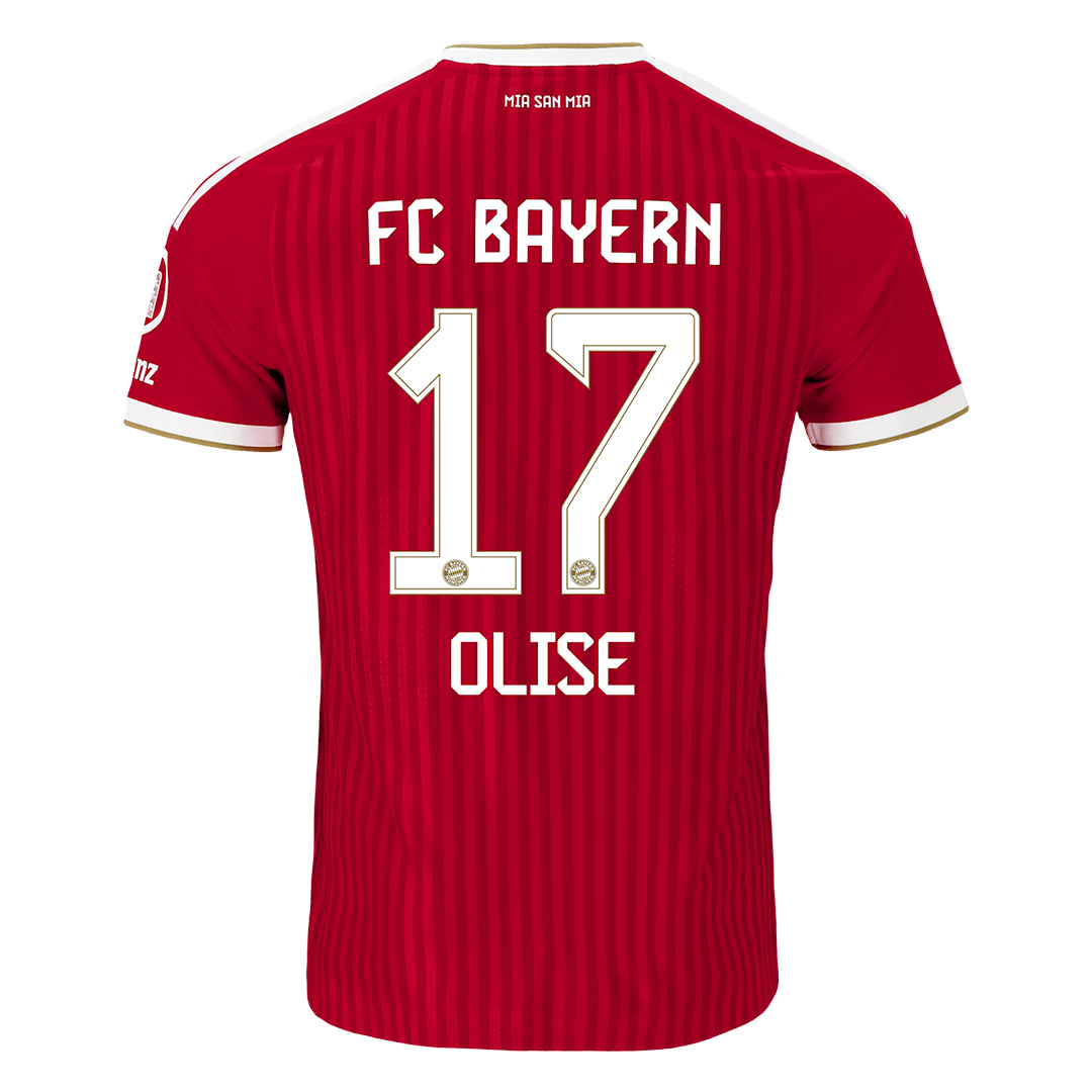 Bayern Munich Tröja OLISE #17 2026/27 Hemma Autentisk Röd-3