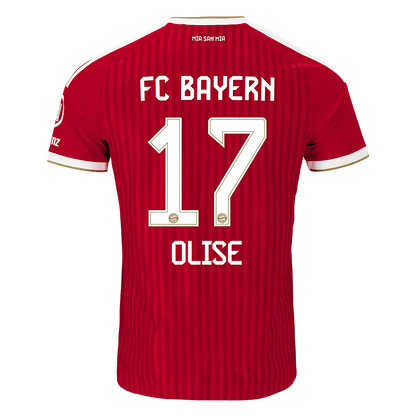 Bayern Munich Tröja OLISE #17 2026/27 Hemma Autentisk Röd-3