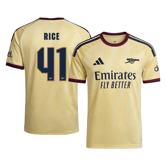Arsenal Tröja RICE #41 2026/27 Tredje Autentisk Gul - UCL
