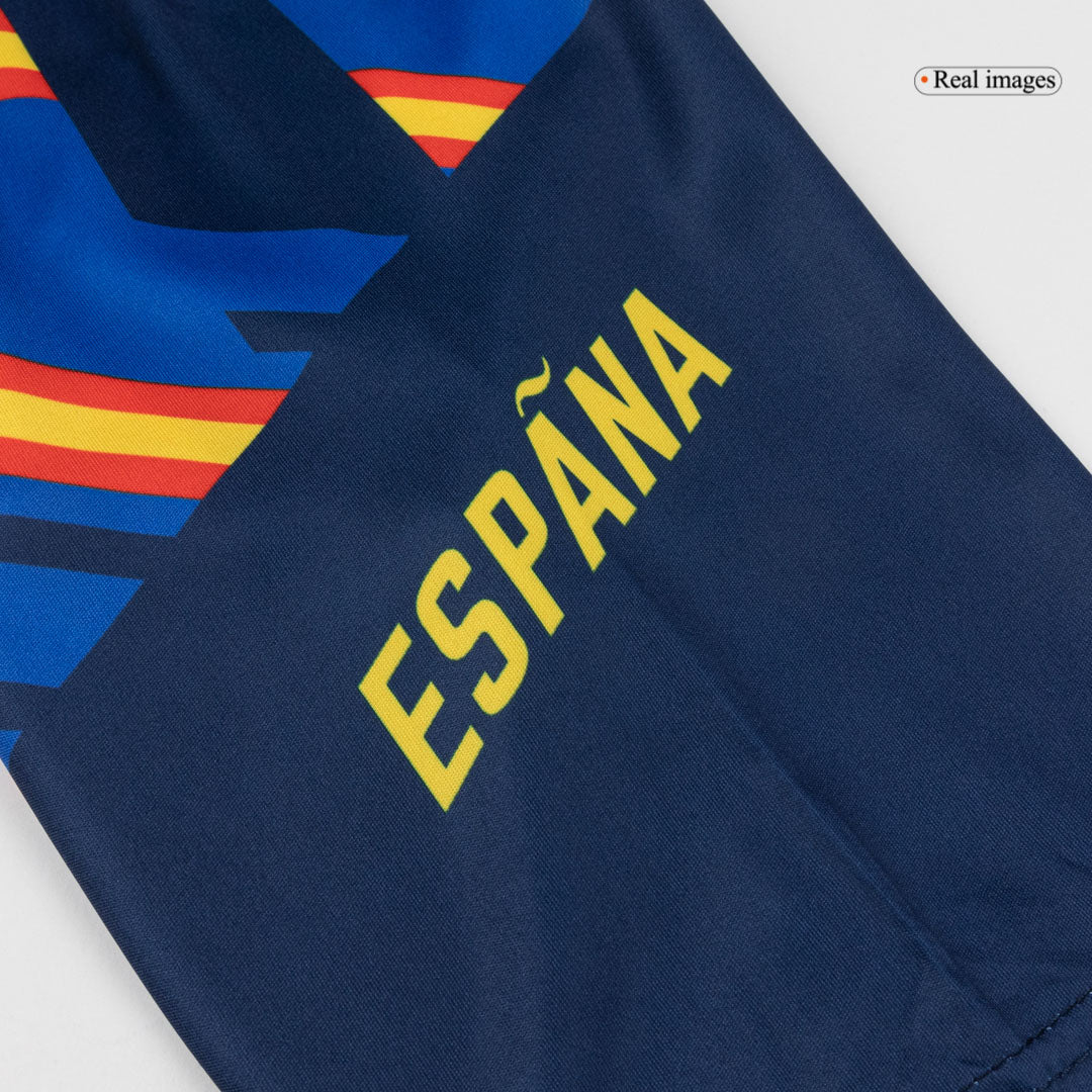 Spanien Tröja 2026 Före match Mörkblå-4