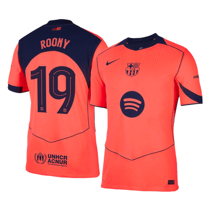 Barcelona Tröja ROONY #19 2025/26 Tredje Orange - UCL