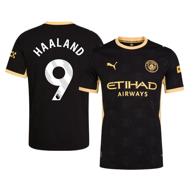 Manchester City Tröja HAALAND #9 2026/27 Borta Autentisk Svart