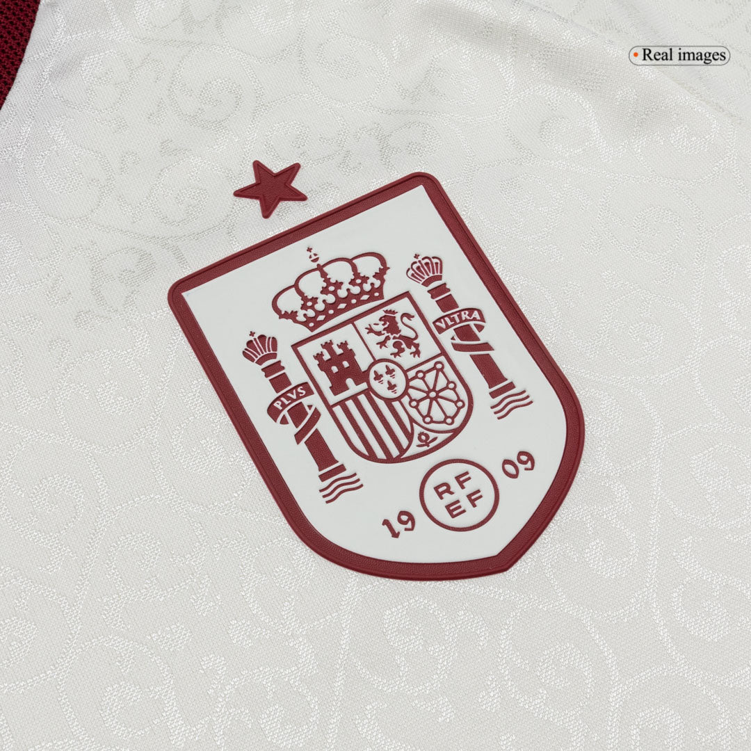 Spanien Tröja LAMINE YAMAL #19 2026 Borta Autentisk Vit