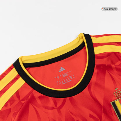 Belgien Tröja DE BRUYNE #7 2026 Hemma Röd-7