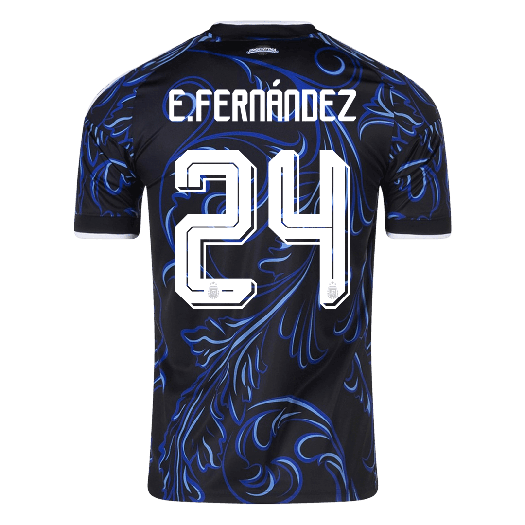 Argentina Tröja E. FERNÁNDEZ #24 2026 Borta Svart-9