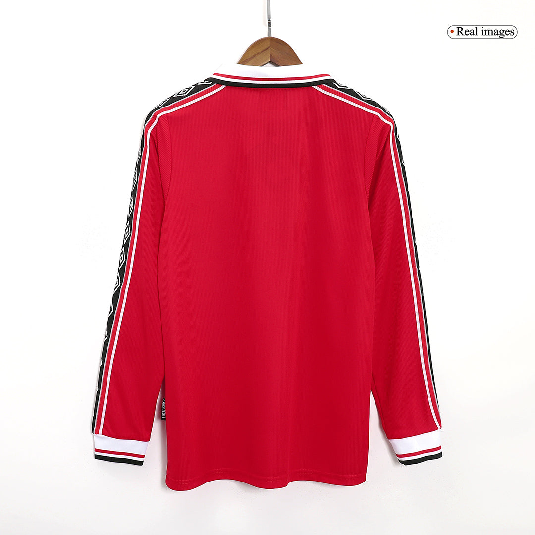 Manchester United Hemmatröja 1998/99 Retro Tröja-8