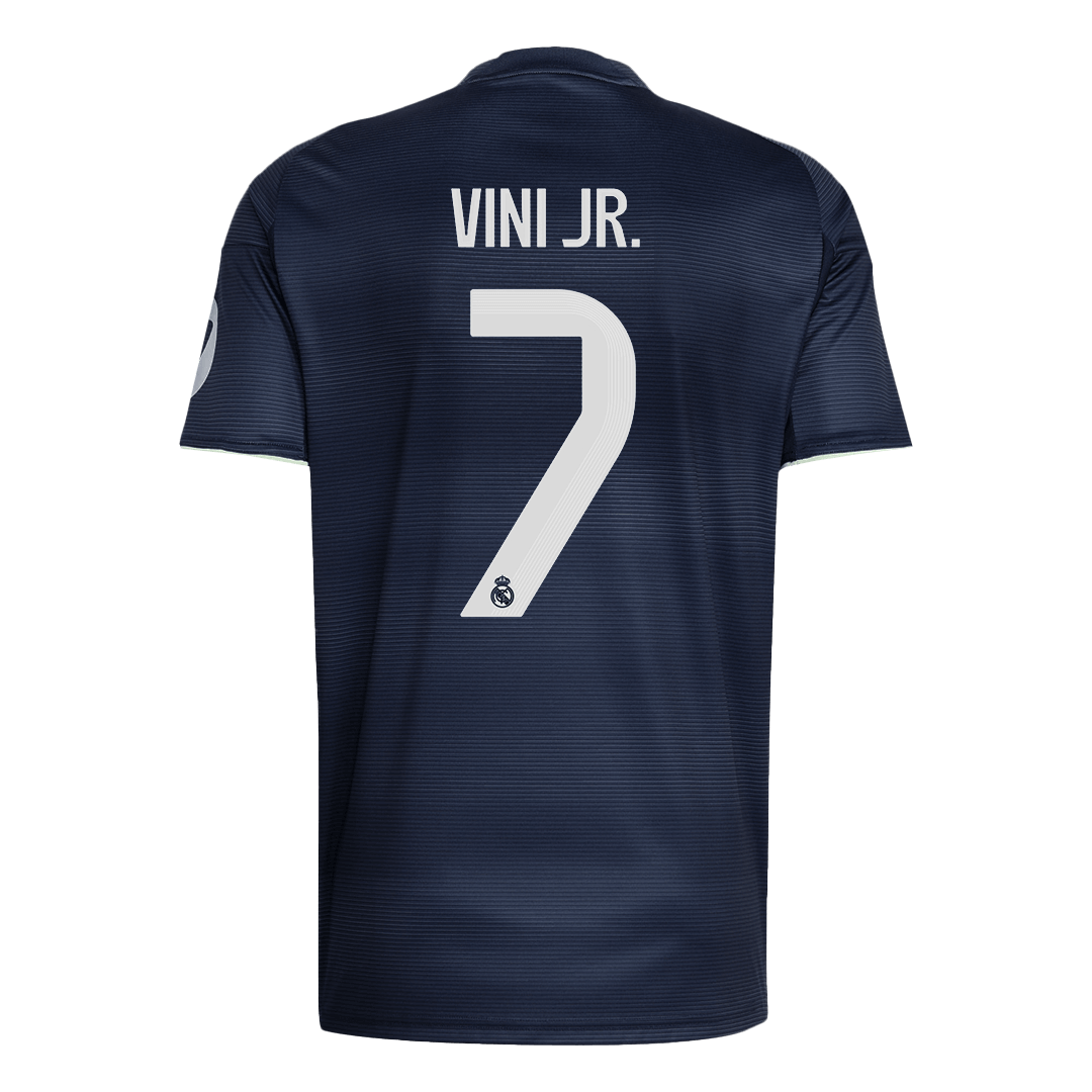 VINI JR. #7 Real Madrid Tröja 2025/26 Borta Premium Mörkblå