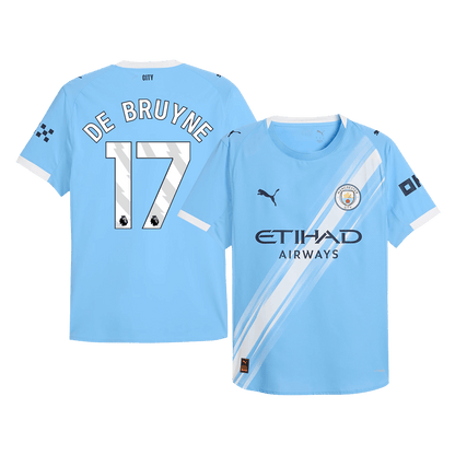 Manchester City Tröja DE BRUYNE #17 2025/26 Hemma Blå