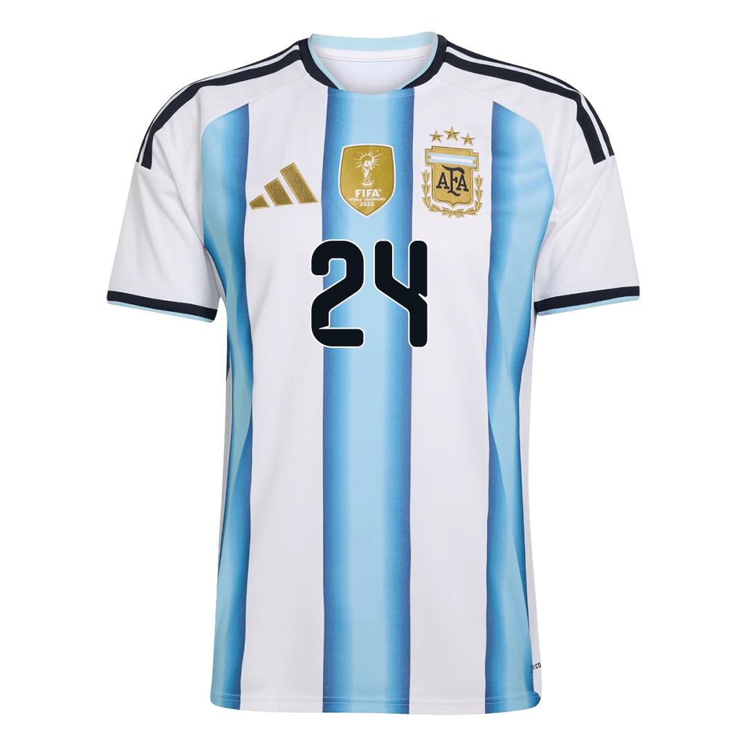 E. FERNÁNDEZ #24 Argentina Tröja 2026 Hemma Premium Blå & Vit-9